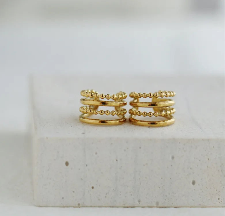 EarCuff Trenzado Brillante