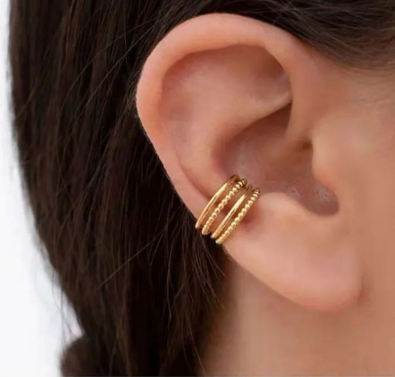 EarCuff Trenzado Brillante