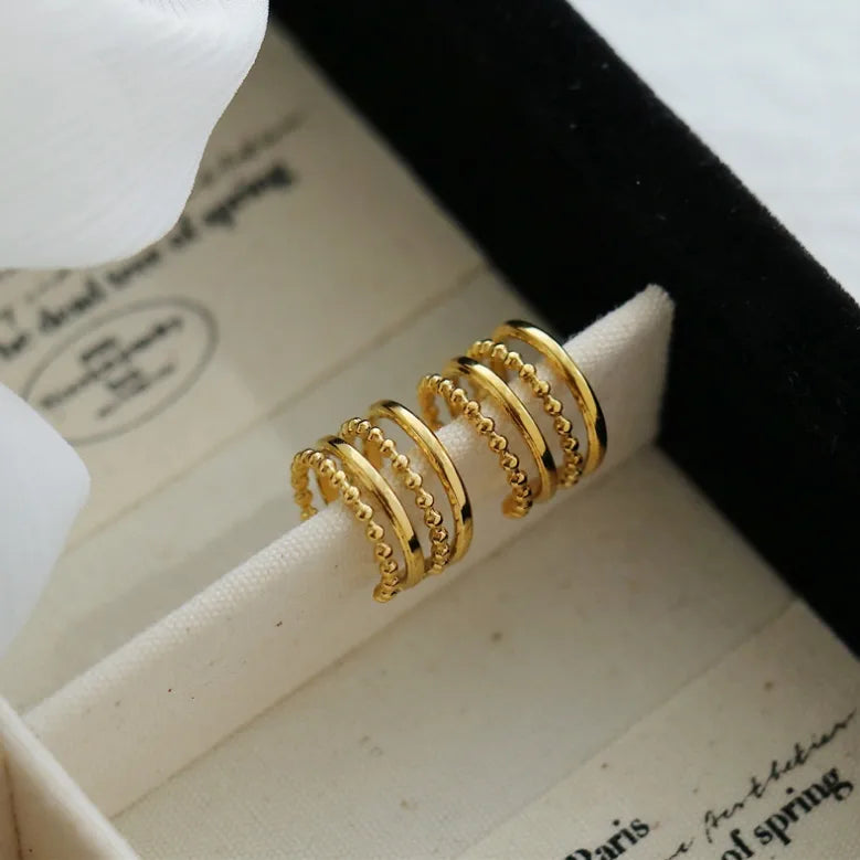 EarCuff Trenzado Brillante