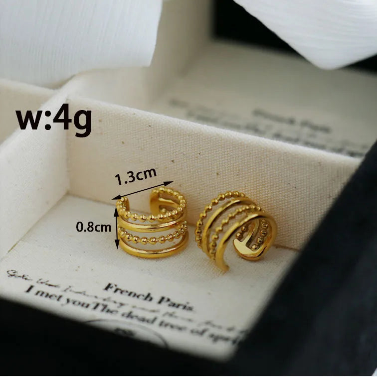 EarCuff Trenzado Brillante