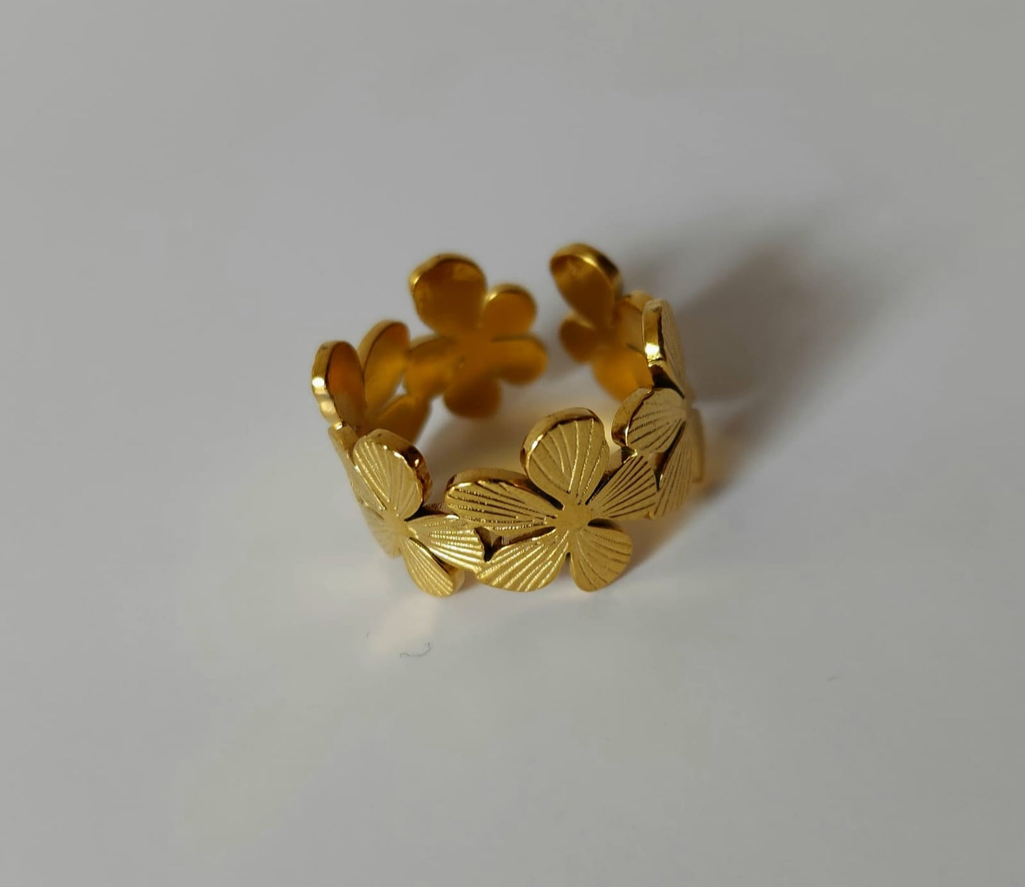 Anillo Aurora Floral Dorada🌼