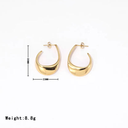 Aretes Curva Dorada