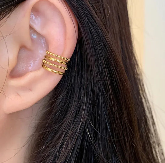 EarCuff Trenzado Brillante