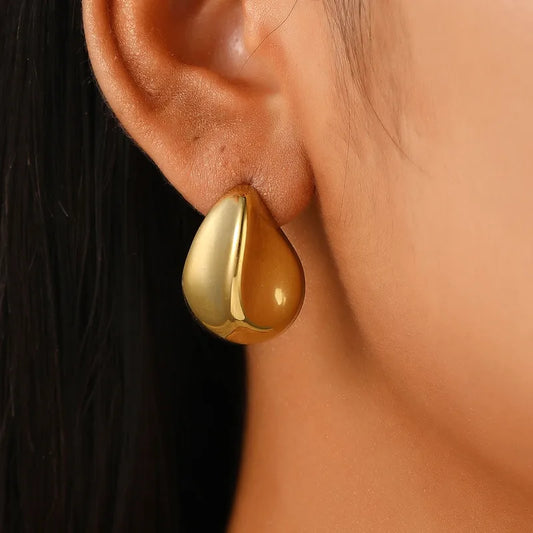 Aretes Gota de Oro