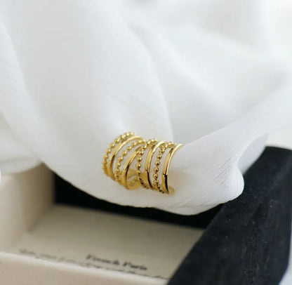 EarCuff Trenzado Brillante