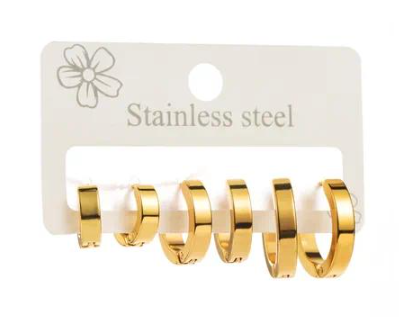 Set de Aretes Brillo Sutil